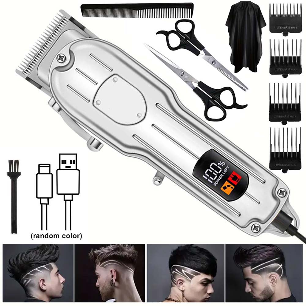 Mens Grooming Barber - 남성용 전문 헤어 클리퍼 - 무선