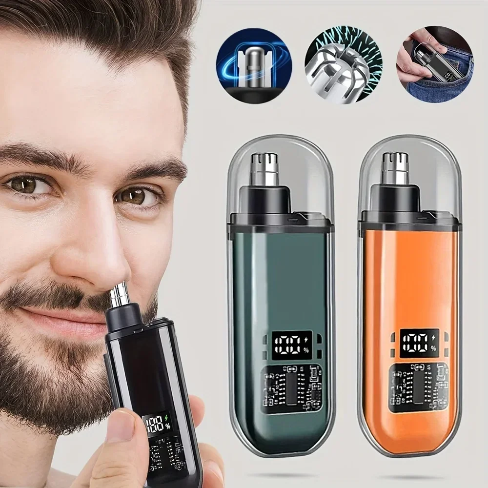 Men'S Grooming Scissors - 코 귀털 트리머 USB 충전식 남성용