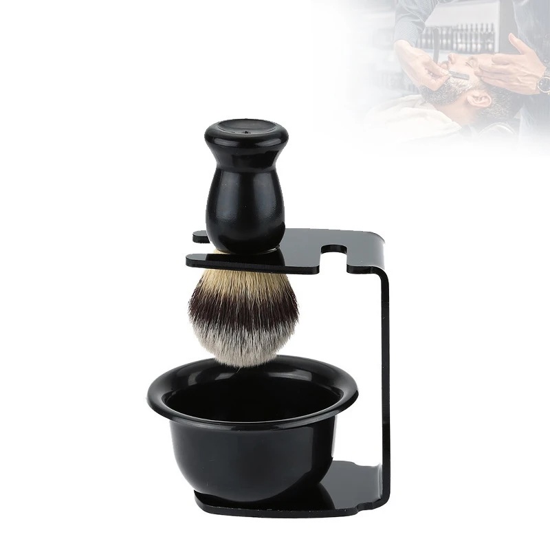Mens Grooming Barber - 아크릴 스탠드 홀더가 있는 면도 브러시와