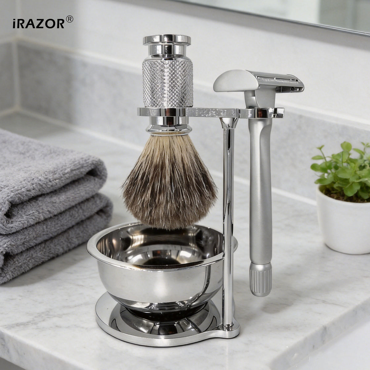 Men'S Grooming Razor Kit - 아이레이저 버터플라이 오픈형 이중날 안전 면도기