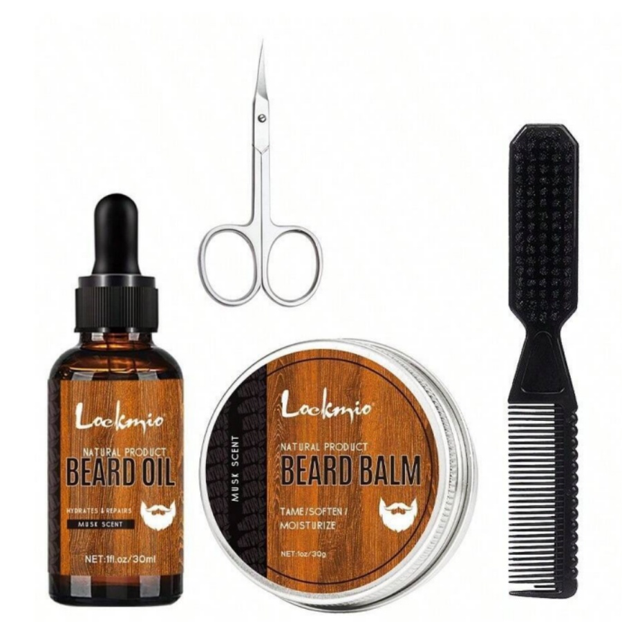 Men'S Grooming Wax - 남성 수염 밤 키트 수염 모발