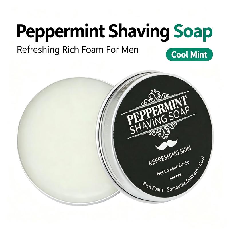 Men'S Grooming And Skin Care - 페퍼민트 면도 비누 60g 남성용 면도