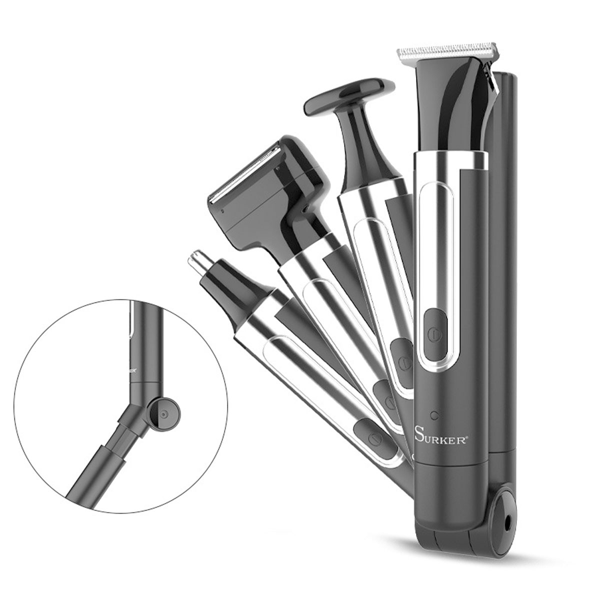 Men'S Grooming Razor Kit - 남성용 서커 4-in-1 면도기 그루밍 키트,