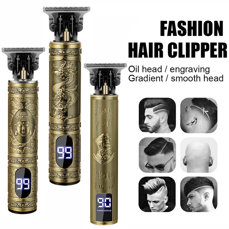 Mens Grooming Barber - T9 남성용 그루밍 키트 무선 헤어