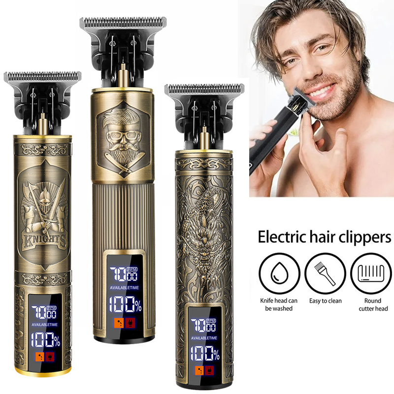Men'S Grooming Scissors - 남성용 무선 T9 헤어 트리머 USB