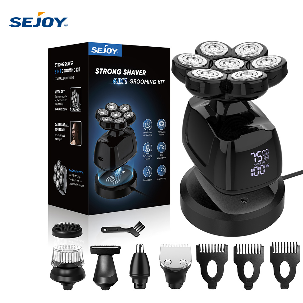Men'S Grooming Razor Kit - 세조이 멀티펑션 7D 헤드 쉐이버 (대머리