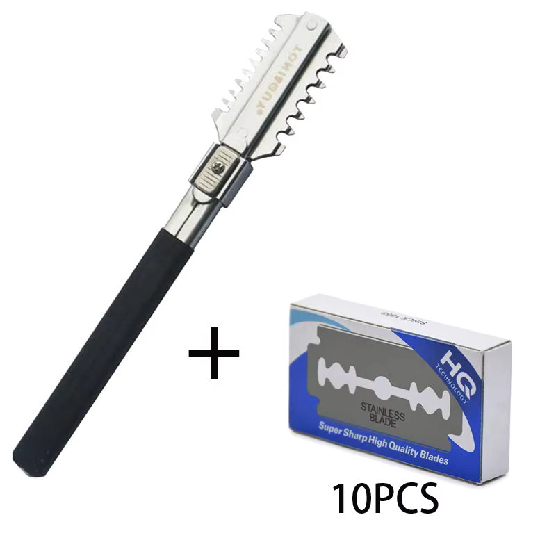 양날 면도 이발 면도기 칼 블레이드 수동 헤어 커팅 도 - Men'S Grooming Scissors 리뷰 및 가격
