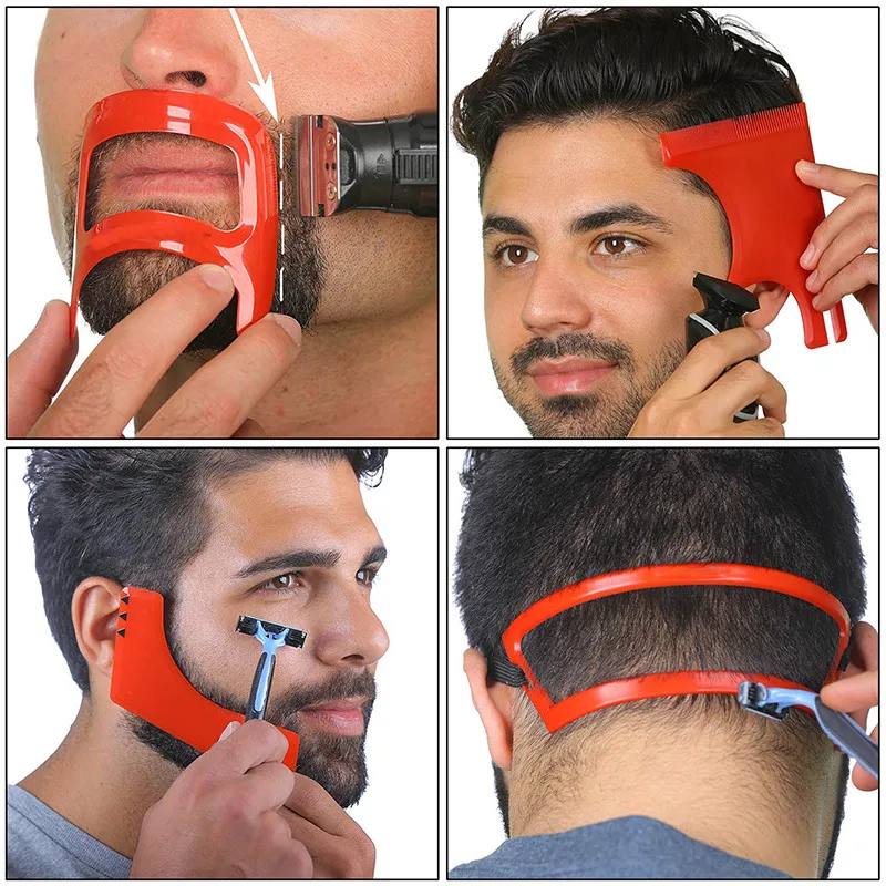 2/4Pcs 남자의 수염 빗 헤어 트리머 플라스틱 남자 - Men'S Grooming Scissors 리뷰 및 가격