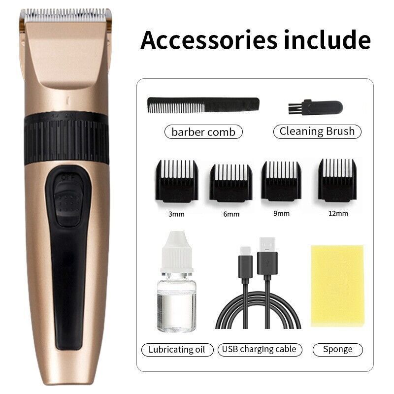 전문가용 무선 헤어 클리퍼 트리머 키트, 4개 부착물( - Hair Clipper Professional 리뷰 및 가격
