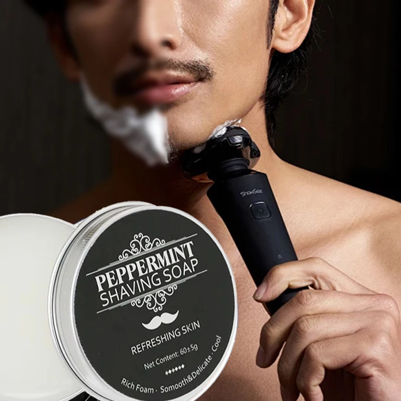 페퍼민트 면도 비누 60g 남성용 면도 비누 풍부한 거 - Men'S Grooming And Skin Care 리뷰 및 가격
