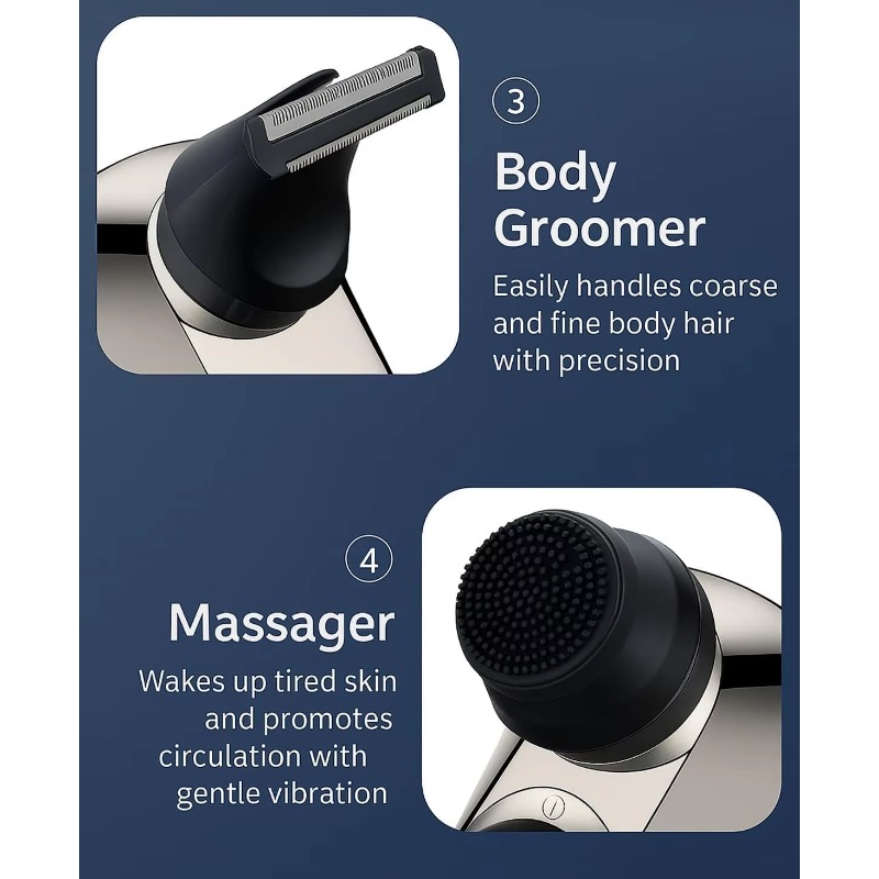 남성용 9D 플로팅 전기 면도기, 대머리용 다기능 방수 - Men'S Grooming Razor Kit 리뷰 및 가격