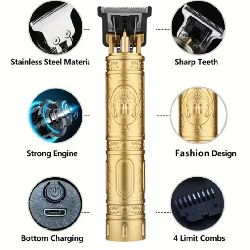 T9 전기 수염 트리머 남성용 무선 헤어 클리퍼 4개의 - Mens Grooming Tools 리뷰 및 가격
