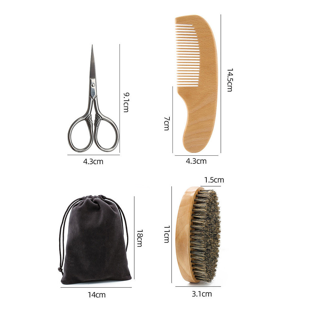 남성용 프리미엄 수염 스타일링 세트 1세트, 천 가방에 - Men'S Grooming Scissors 리뷰 및 가격